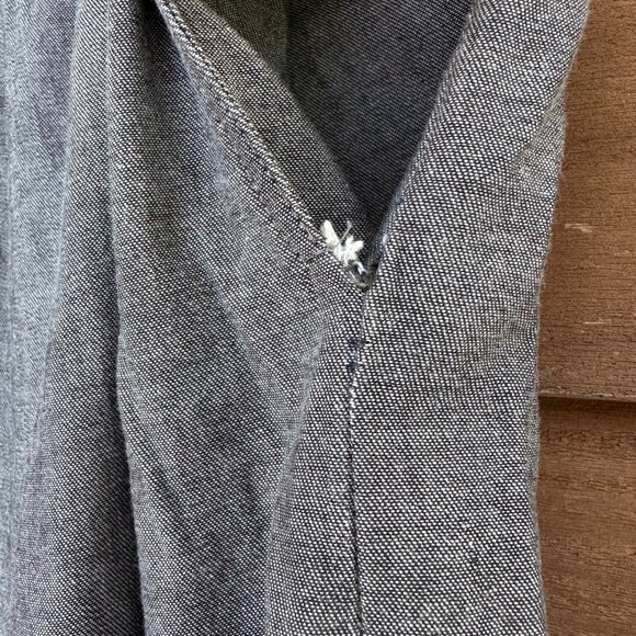 Vintage Orvis Womens Size 16 Gray Cotton Skirt Elastic Waistband Made In USA Sli - Picture 5 of 10